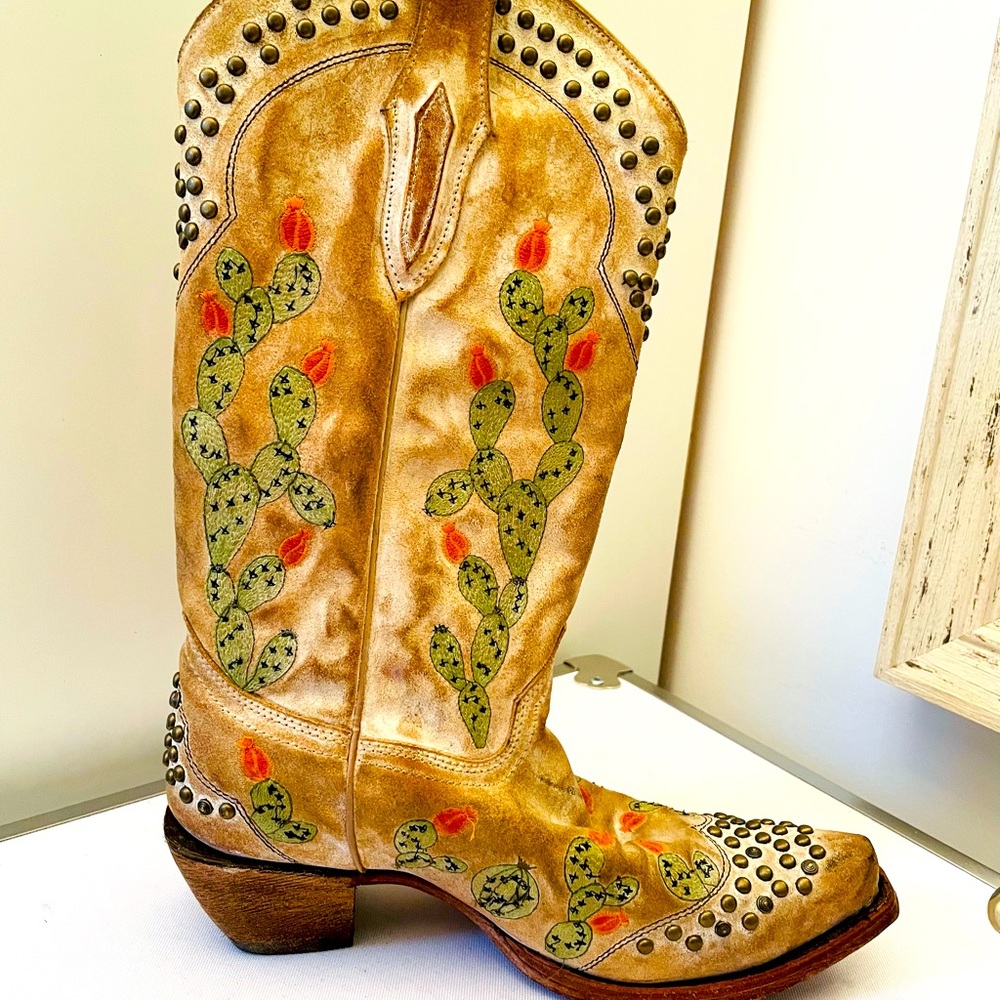 Country boots genuine lather hand made